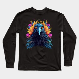 Crow Smiling Long Sleeve T-Shirt